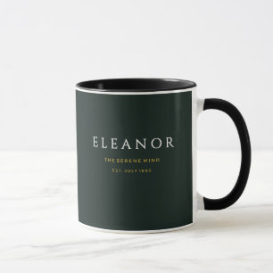 Taza personalizada de flor de nacimiento de oro -