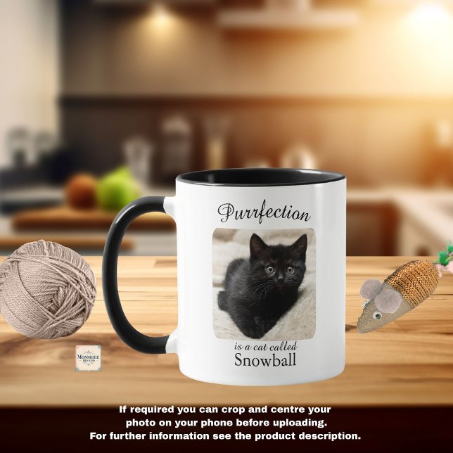 Taza personalizada de gato: Purrfection (Subido por el creador)