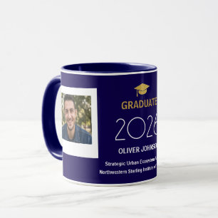 Taza Personalizada de Graduación con Texto y Fotos