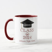 Taza personalizada de graduación customizada