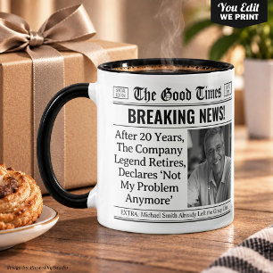 Taza personalizada de jubilación, divertida idea d