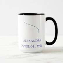Taza personalizada de la constelación de Aries - Z
