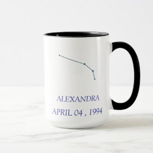 Taza personalizada de la constelación de Aries - Z