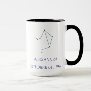 Taza Personalizada de la Constelación de Libra - Z