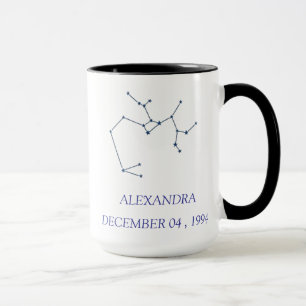 Taza personalizada de la constelación de Sagitario