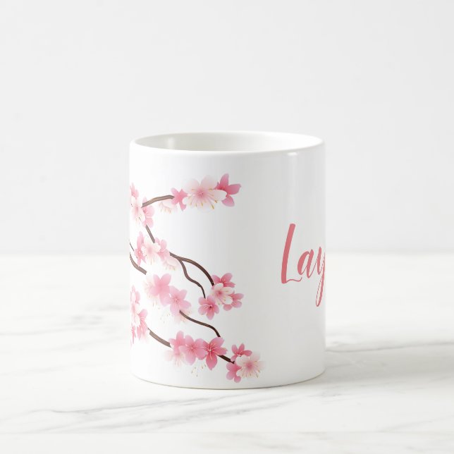 taza personalizada de la flor de la primavera (Centro)