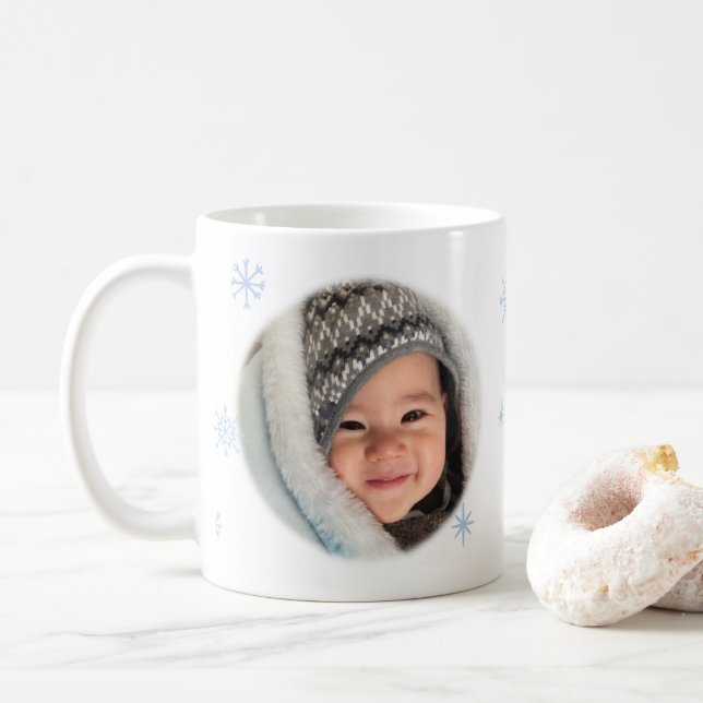 Taza personalizada de la foto con la foto (Con donut)