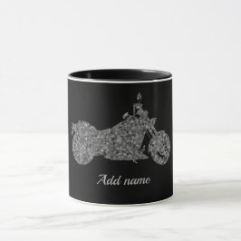 Taza personalizada de la motocicleta