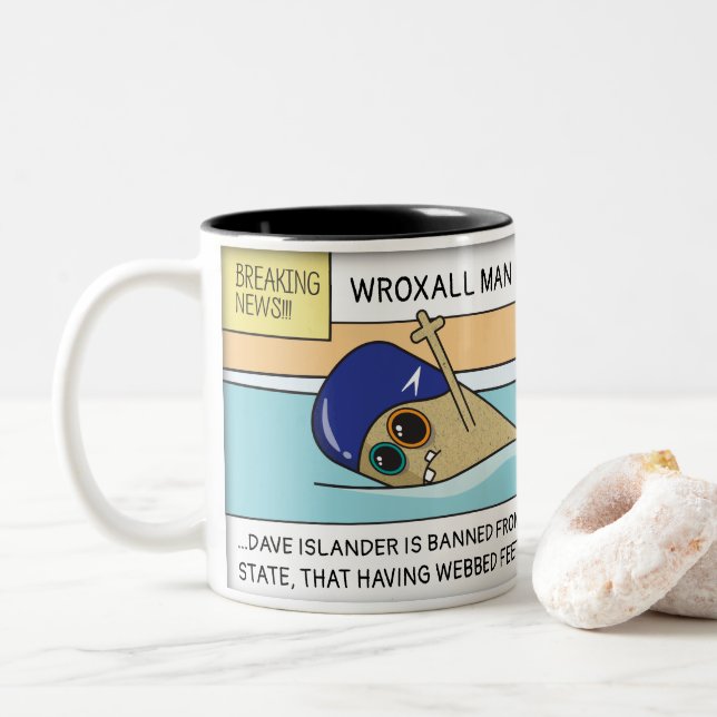 Taza personalizada de la natación de Wroxall (Con donut)