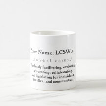 Taza personalizada de LCSW