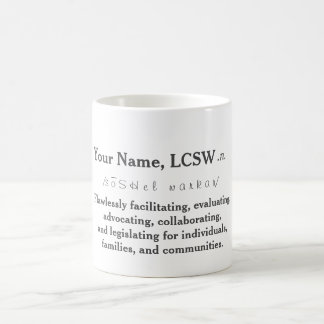 Taza personalizada de LCSW