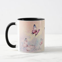 Taza Personalizada de Mariposa Mística