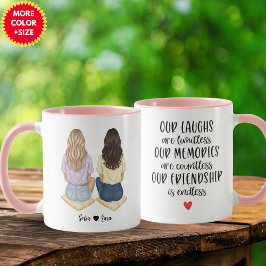 Taza personalizada de mejor amiga para mujeres | F