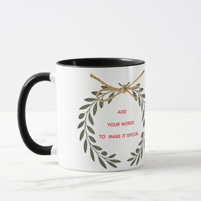 Taza personalizada de “Mejores deseos” (Izquierda)
