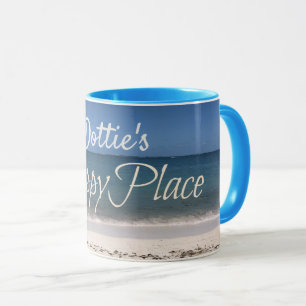 Taza personalizada de "mi lugar feliz"