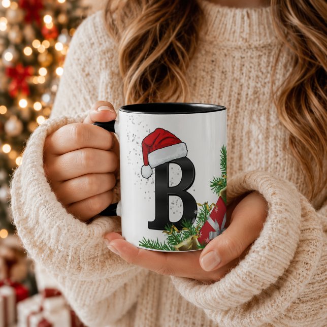 Taza personalizada de Navidad con monograma (Subido por el creador)