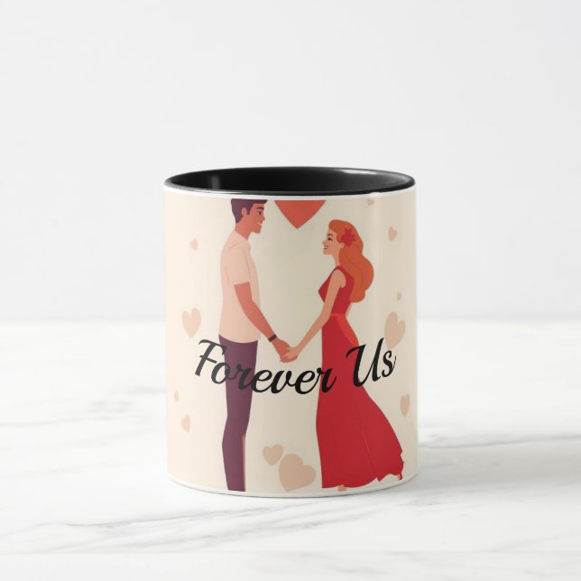 Taza personalizada de San Valentín para parejas |  (Centro)