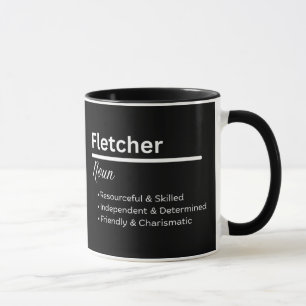 Taza Personalizada Definición de Nombre de Niño Fl