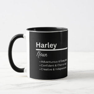 Taza Personalizada Definición del Nombre Harley Ni