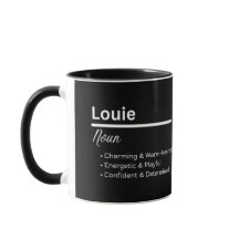 Taza Personalizada Definición del Nombre Louie par