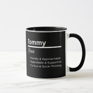 Taza Personalizada Definición del Nombre Tommy Boy