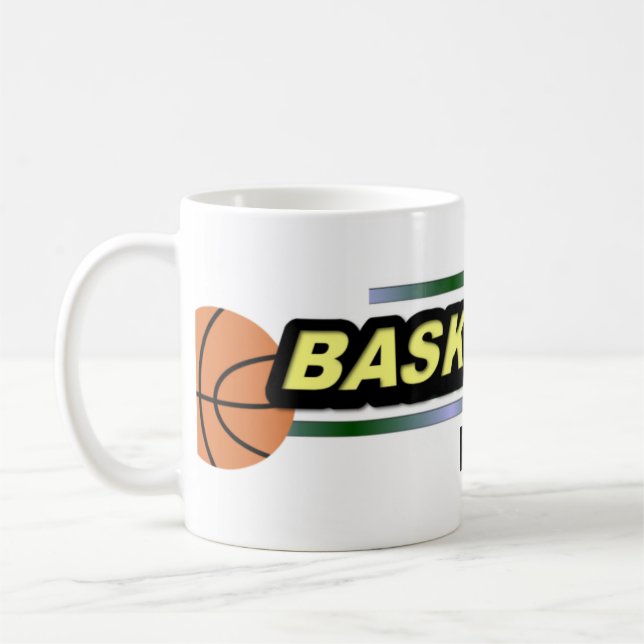 Taza personalizada del baloncesto (Izquierda)