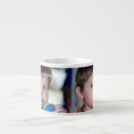 Taza personalizada del café express de la foto