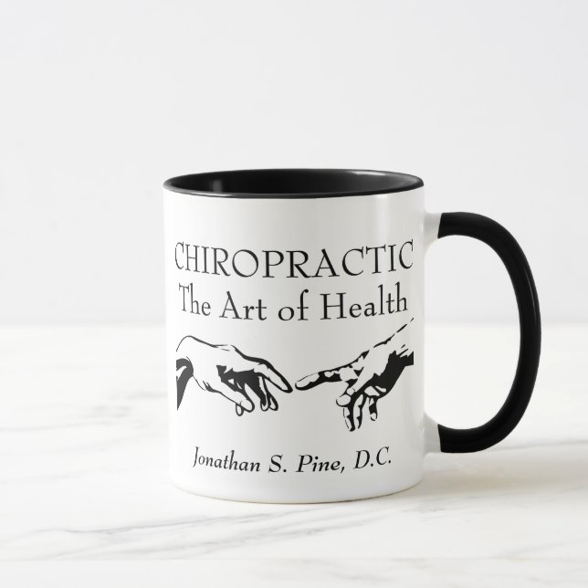 Taza personalizada del Chiropractor (Derecha)