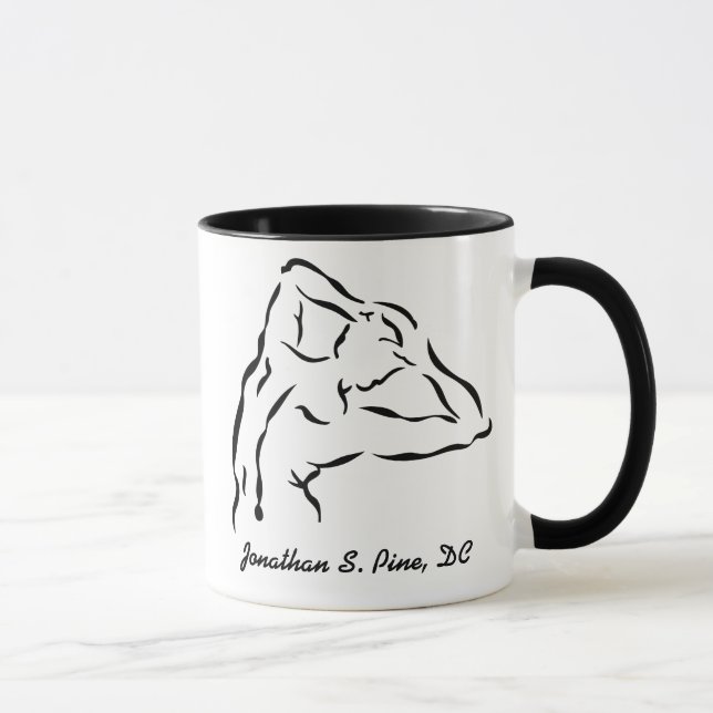 Taza personalizada del Chiropractor (Derecha)