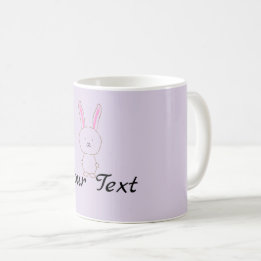 Taza personalizada del conejito