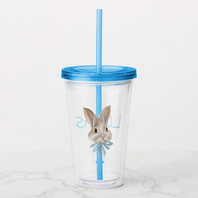 Taza personalizada del conejo de Pascua (Anverso)