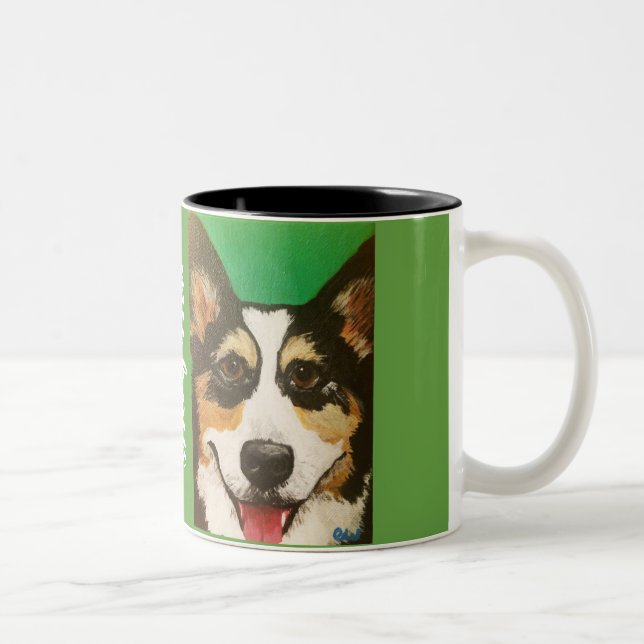 Taza personalizada del Corgi (Derecha)