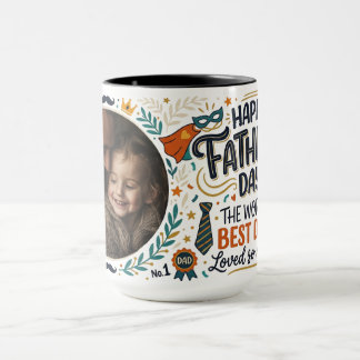 Taza personalizada del Día del Padre con foto
