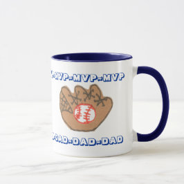 Taza personalizada del Día del Padre MVP PAPÁ