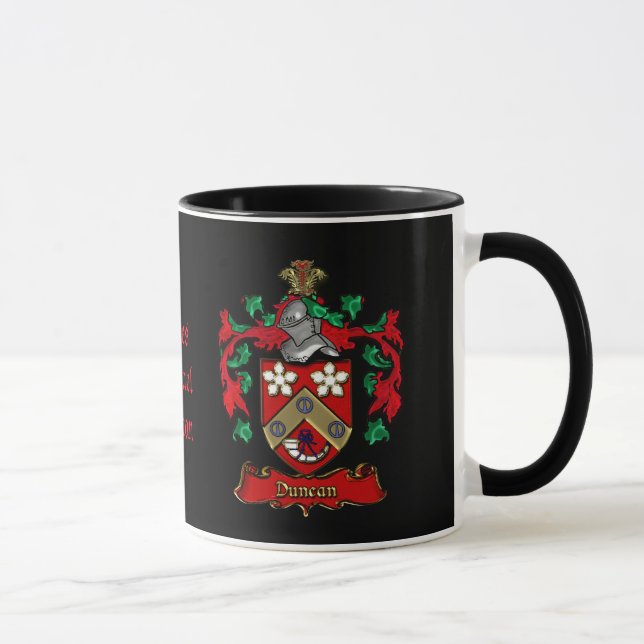 Taza personalizada del escudo de armas de la (Derecha)