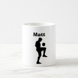 Taza personalizada del "fútbol" (varón)