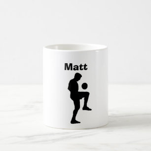 Taza personalizada del "fútbol" (varón)