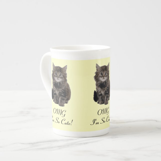 Taza personalizada del gatito (Izquierda)