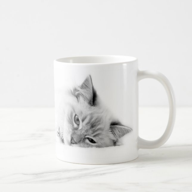 taza personalizada del gato de Ragdoll (Derecha)