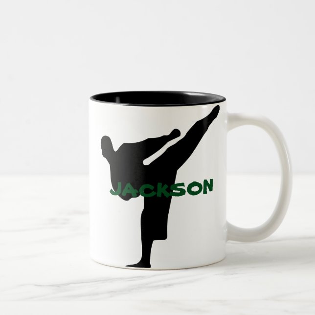 Taza personalizada del karate (Derecha)