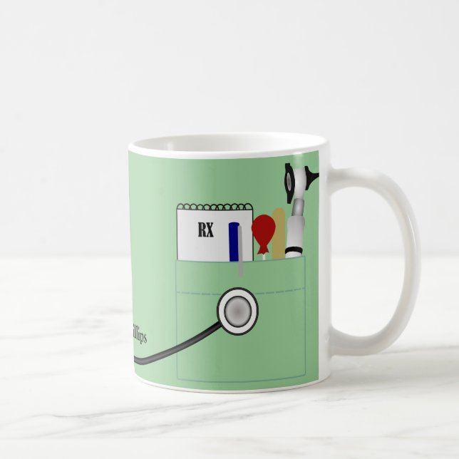 Taza personalizada del médico (Derecha)