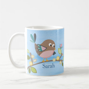 Taza personalizada del pájaro