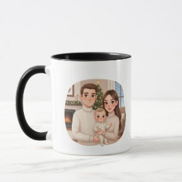Taza personalizada del primer Navidad del niño