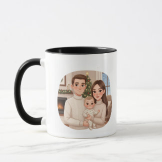 Taza personalizada del primer Navidad del niño