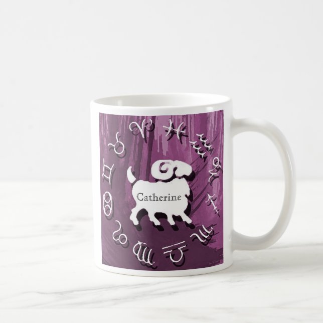 Taza personalizada del zodiaco - aries (Derecha)
