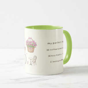 Taza personalizada diaria de Coquette Paris - Verd