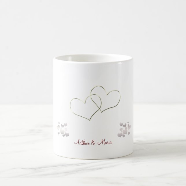 Taza personalizada el día de San Valentín lindo (Centro)