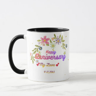 Taza personalizada Feliz Aniversario
