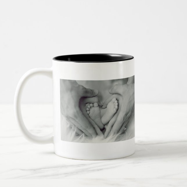 Taza personalizada foto de encargo del bebé (Izquierda)