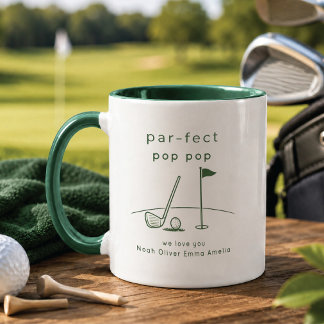 Taza personalizada Golf Pop Pop regalo personaliza